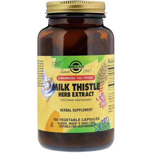 Solgar, Milk Thistle Herb Extract, 150 Vegetable Capsules Review