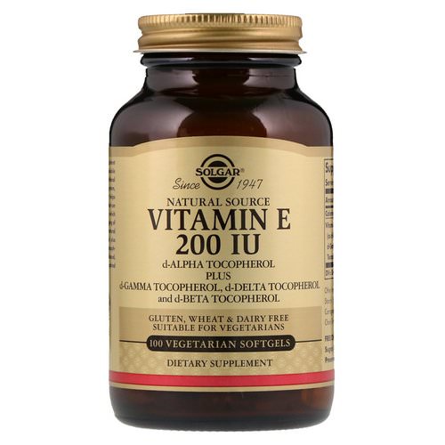 Solgar, Naturally Sourced Vitamin E, 200 IU, 100 Vegetarian Softgels Review