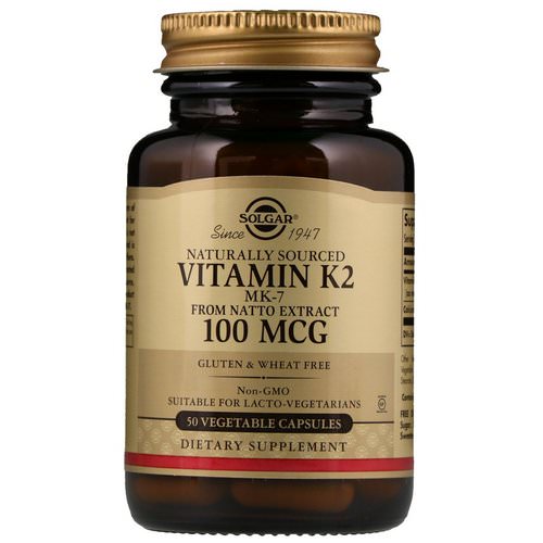 Solgar, Naturally Sourced Vitamin K2, 100 mcg, 50 Vegetable Capsules Review
