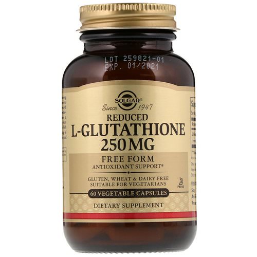 Solgar, Reduced L-Glutathione, 250 mg, 60 Vegetable Capsules Review