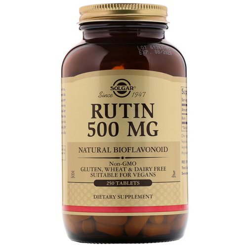 Solgar, Rutin, 500 mg, 250 Tablets Review