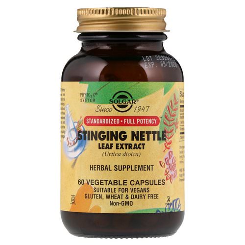 Solgar, Stinging Nettle Leaf Extract, 60 Vegetable Capsules Review