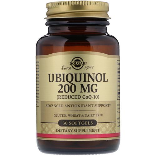Solgar, Ubiquinol (Reduced CoQ10), 200 mg, 30 Softgels Review