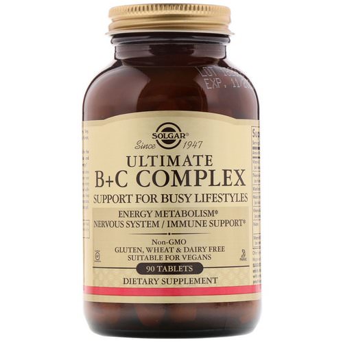 Solgar, Ultimate B+C Complex, 90 Tablets Review