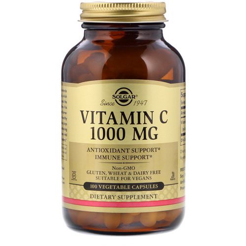 Solgar, Vitamin C, 1,000 mg, 100 Vegetable Capsules Review