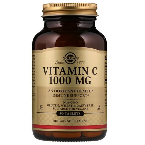 Solgar, Vitamin C, 1,000 mg, 90 Tablets Review