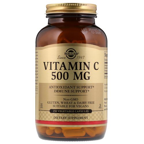Solgar, Vitamin C, 500 mg, 250 Vegetable Capsules Review