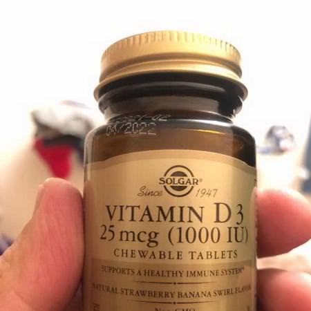 Solgar D3 Cholecalciferol, D-Vitamin, Vitaminer, Kosttillskott