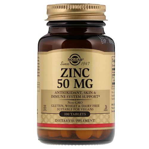 Solgar, Zinc, 50 mg, 100 Tablets Review