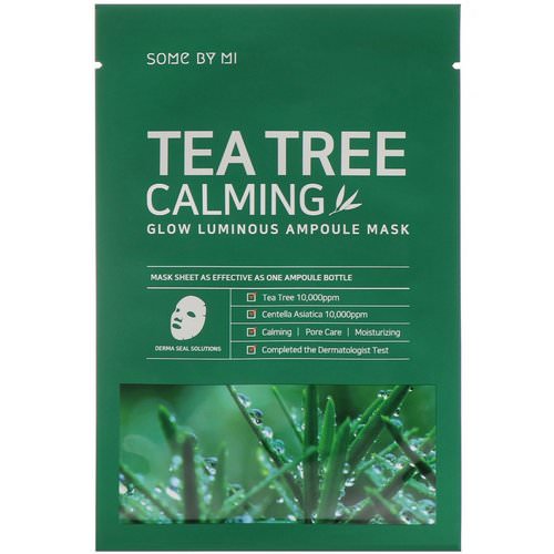 Some By Mi, Glow Luminous Ampoule Mask, Tea Tree Calming, 10 Sheets, 25 g Each Review