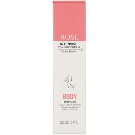Elastin, Lotion, K-Beauty, Bath: Some By Mi, Rose Intensive Tone-Up Cream, Body, Brightening, 80 ml