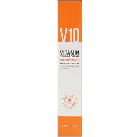 K-Beauty Moisturizers, Krämer, Ansiktsfuktare, Skönhet: Some By Mi, V10 Vitamin Tone-Up Cream, Brightening & Moisture, 50 ml