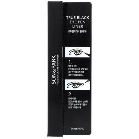 K- Beauty Makeup, Eyeliner, Eyes, Makeup: Son & Park, True Black Eye Pen Liner, 1 g