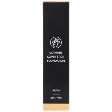 Liquid Foundation, Face, K- Beauty Makeup: Son & Park, Ultimate Cover Stick Foundation, SPF 50+ PA+++, 23 Natural, 0.31 oz (9 g)