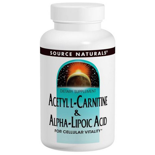 Source Naturals, Acetyl L-Carnitine & Alpha-Lipoic Acid, 650 mg, 120 Tablets Review