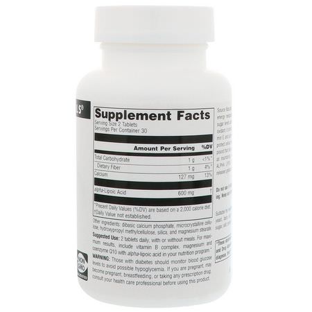 Alpha Lipoic Acid, Antioxidants, Supplements: Source Naturals, Alpha Lipoic Acid, Timed Release, 300 mg, 60 Tablets