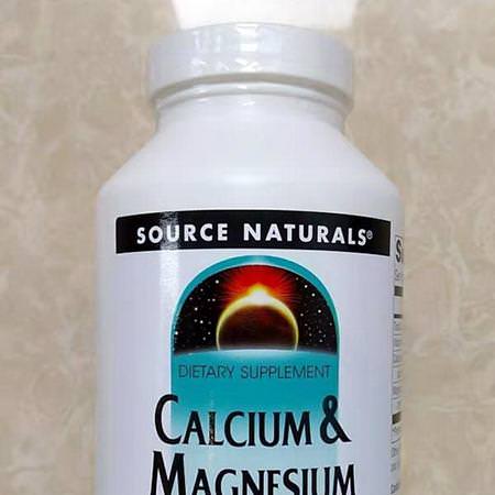 Kalcium, Mineraler, Kosttillskott: Source Naturals, Calcium & Magnesium, 300 mg, 250 Tablets