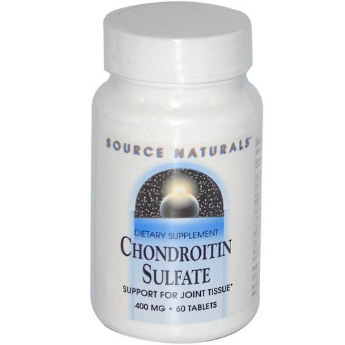 Source Naturals, Chondroitin Sulfate, 400 mg, 60 Tablets Review