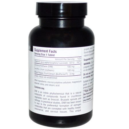 Dim, Kvinnors Hälsa, Kosttillskott: Source Naturals, DIM, (Diindolylmethane), 100 mg, 120 Tablets