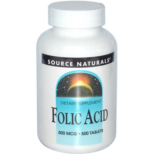 Source Naturals, Folic Acid, 800 mcg, 500 Tablets Review