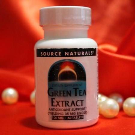Source Naturals Green Tea Extract - Extrakt Av Grönt Te, Antioxidanter, Kosttillskott