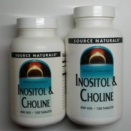 Source Naturals Choline Inositol - Inositol, Vitamin B, Vitaminer, Kolin