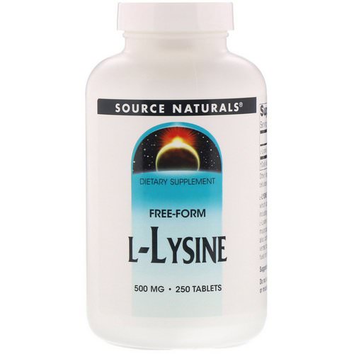 Source Naturals, L-Lysine, 500 mg, 250 Tablets Review