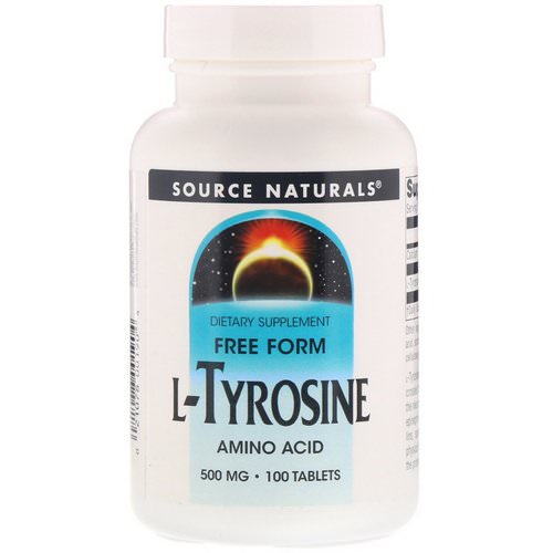Source Naturals, L-Tyrosine, 500 mg, 100 Tablets Review
