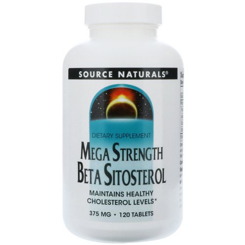 Source Naturals, Mega Strength Beta Sitosterol, 375 mg, 120 Tablets Review