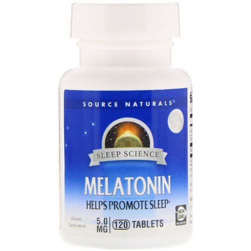 Source Naturals, Melatonin, 5 mg, 120 Tablets Review