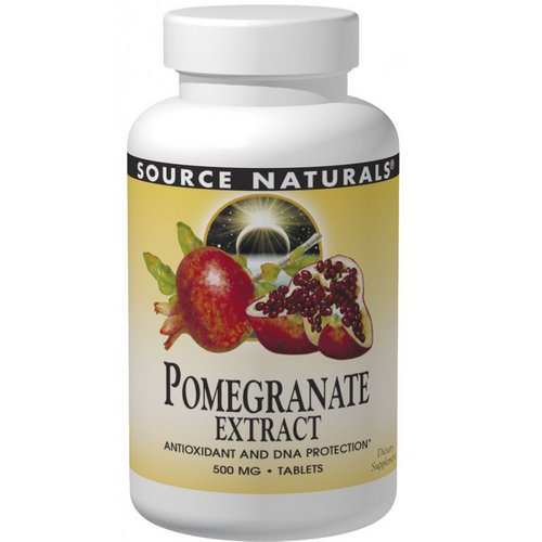 Source Naturals, Pomegranate Extract, 500 mg, 60 Tablets Review