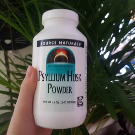 Psyllium Husk, Fiber, Digestion, Supplements: Source Naturals, Psyllium Husk Powder, 12 oz (340 g)