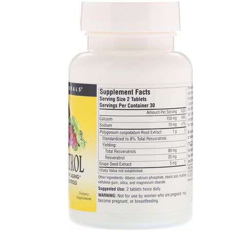 Resveratrol, Antioxidanter, Kosttillskott: Source Naturals, Resveratrol, 60 Tablets