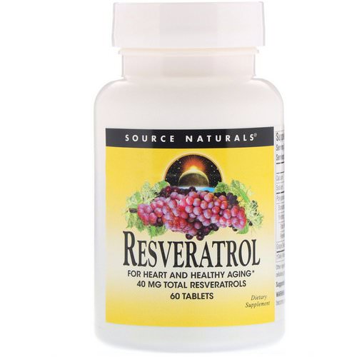 Source Naturals, Resveratrol, 60 Tablets Review