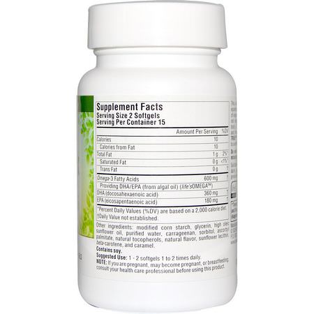 Multivitaminer, Kosttillskott: Source Naturals, Vegan True, Non-Fish Omega-3s, 300 mg, 30 Vegan Softgels