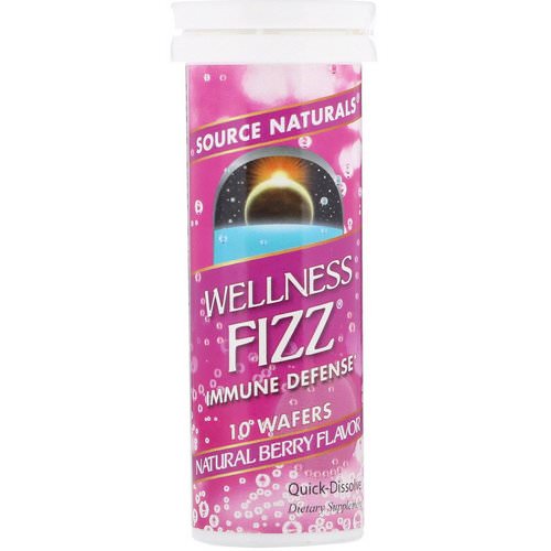 Source Naturals, Wellness Fizz, Natural Berry Flavor, 10 Wafers Review