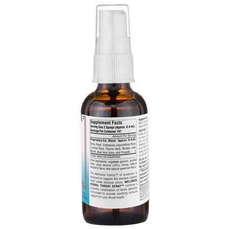 Örter, Homeopati, Örter: Source Naturals, Wellness, Herbal Throat Spray, 2 fl oz (59.14 ml)