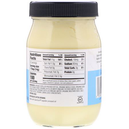 Majonnäs, Vingårdar, Oljor: Spectrum Culinary, Organic Mayonnaise, 16 fl oz (473 ml)