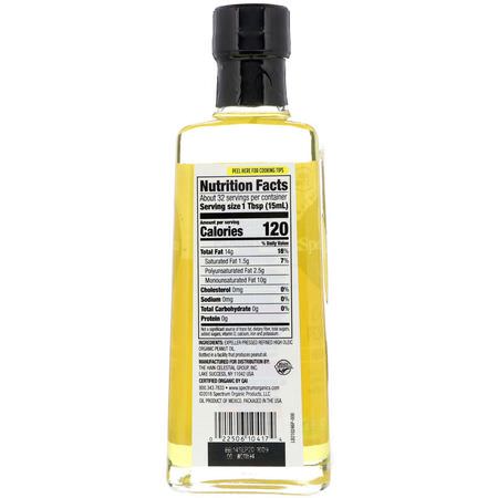 Vingrön, Oljor: Spectrum Culinary, Organic Peanut Oil, Expeller Pressed, 16 fl oz (473 ml)