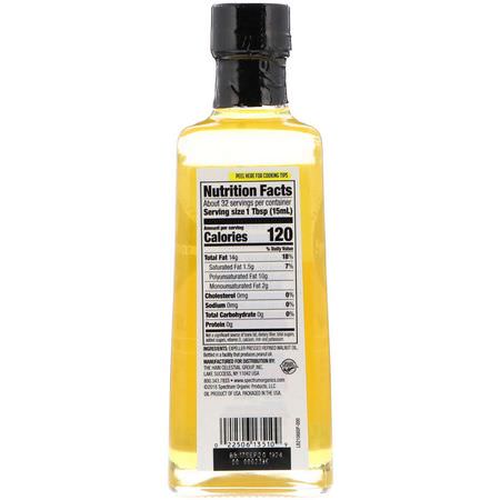 Vingrön, Oljor: Spectrum Culinary, Walnut Oil, Expeller Pressed, 16 fl oz (473 ml)