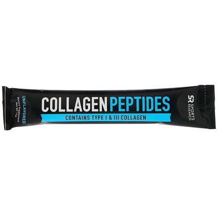 Sports Research Collagen Supplements - Kollagentillskott, Fog, Ben, Kosttillskott