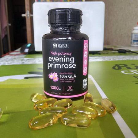Sports Research Evening Primrose Oil Sports Fish Oil Omegas - Omega, Sports Fish Oil, Sports Supplements, Sports Nutrition