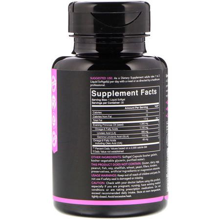 Omega, Sports Fish Oil, Sports Supplements, Sports Nutrition: Sports Research, Evening Primrose Oil, 1300 mg, 30 Softgels