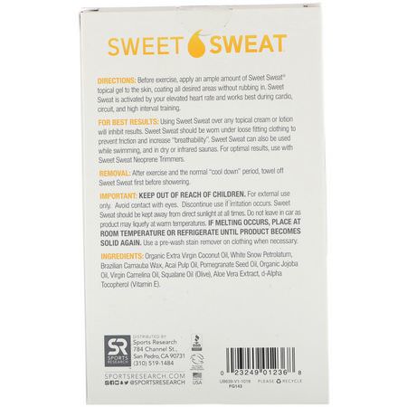 Träningsförbättrare, Idrottsnäring: Sports Research, Sweet Sweat Workout Enhancer, Coconut, 20 Travel Packets, 0.53 oz (15 g) Each