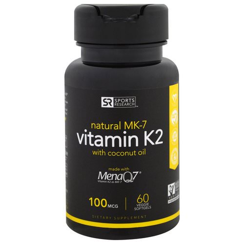 Sports Research, Vitamin K2, 100 mcg, 60 Veggie Softgels Review