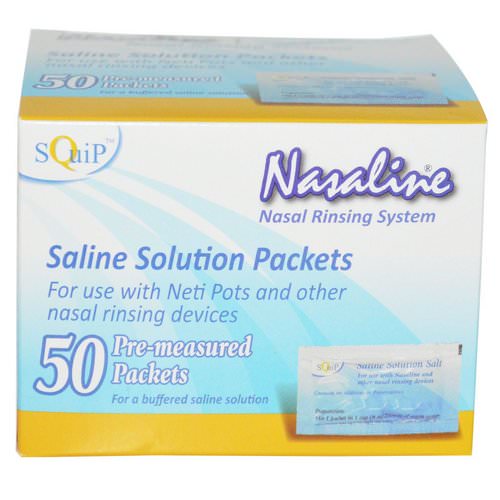 Squip, Saline Solution Salt, 50 Pre-Measured Packets Review