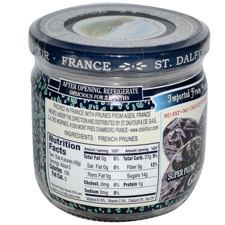 Svisker, Plommon, Supermat: St. Dalfour, Giant French Prunes, Pitted, 7 oz (200 g)
