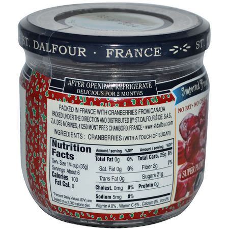 Tranbär, Superfood: St. Dalfour, Super Plump Premium Cranberries, 7 oz (200 g)