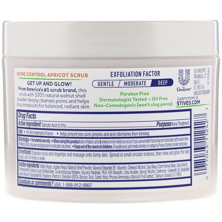 Scrub, Exfoliators, Scrub, Tone: St. Ives, Acne Control Apricot Scrub, 10 oz (283 g)