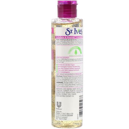 Scrubs, Exfoliators, Scrub, Tone: St. Ives, Exfoliate & Nourish, Coconut Oil Scrub, 4.23 fl oz (125 ml)